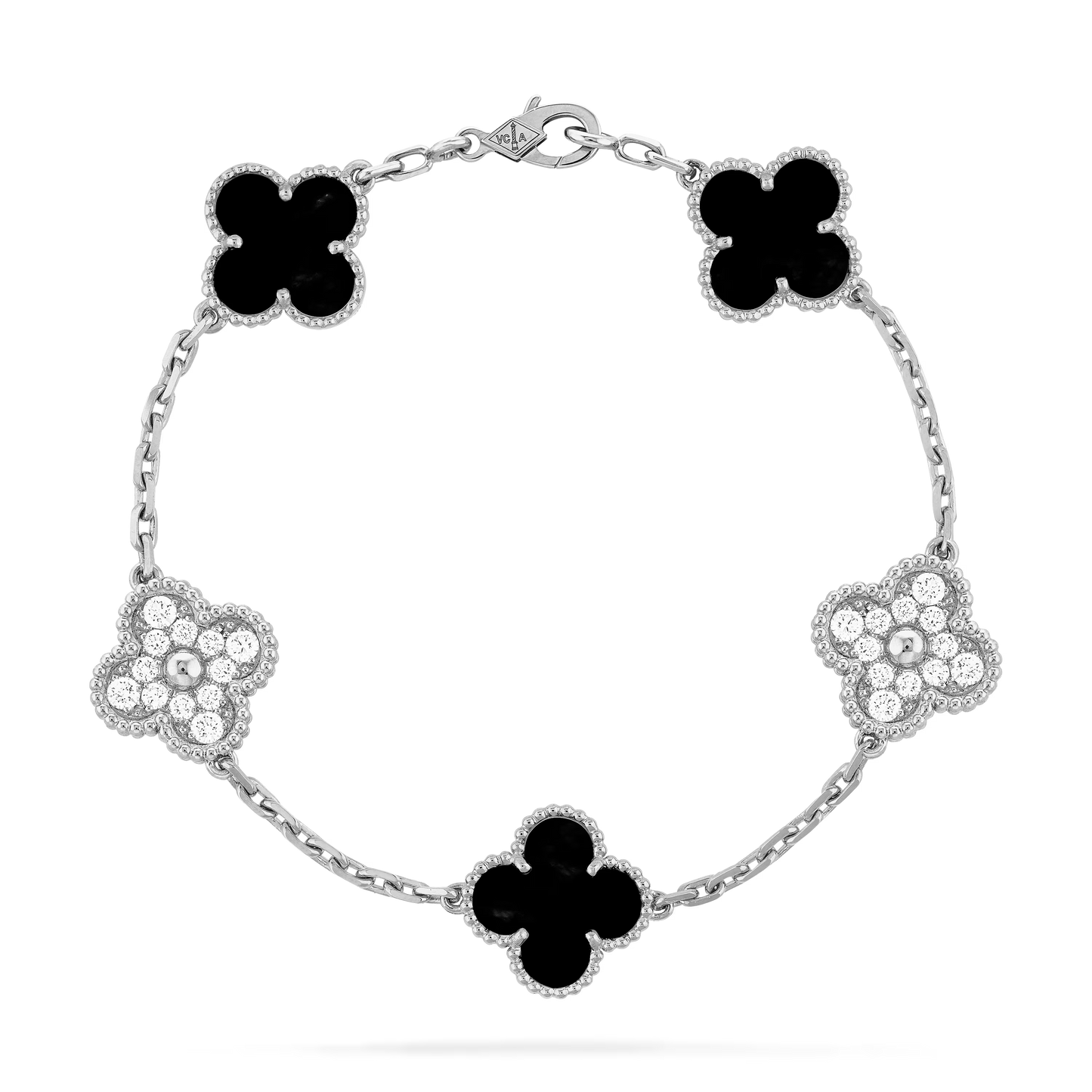 Van Cleef & Arpels "Negra Con Circonias Plata"