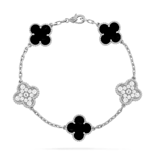 Van Cleef & Arpels "Negra Con Circonias Plata"